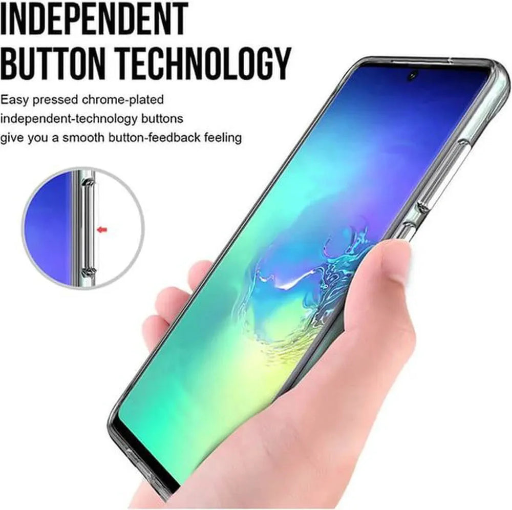 Samsung Galaxy A33 Hoesjes – Siliconen Backcover – Military Grade Schokbestendig – Crystal Clear Transparant-Ilumina Benelux