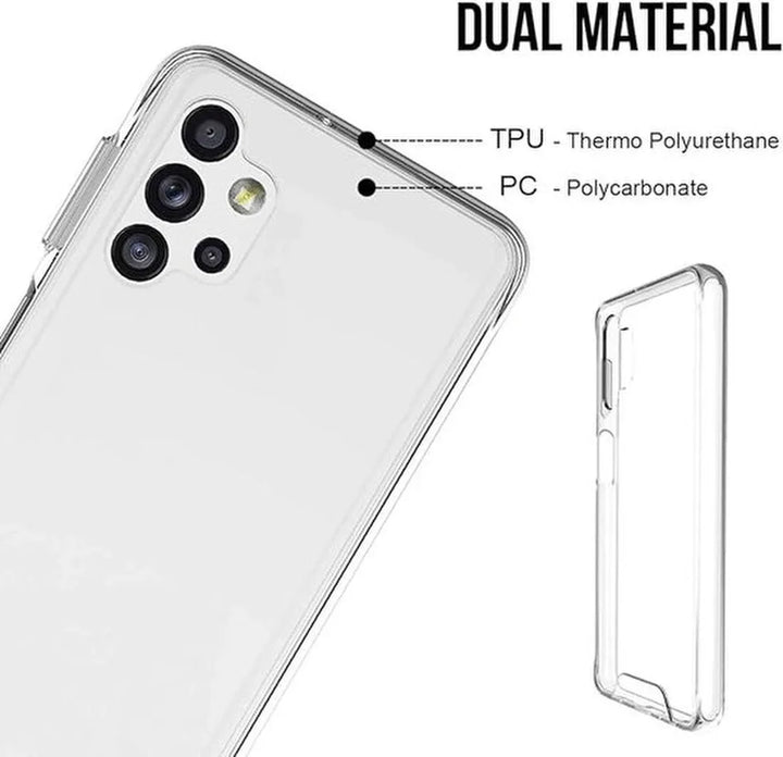 Samsung Galaxy A32 5G Hoesjes – Military Grade Siliconen Backcover – Schokbestendig – Crystal Clear Transparant-Ilumina Benelux