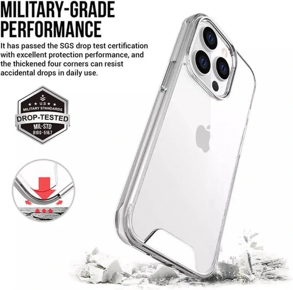 iPhone 13 Hoesjes – Transparante TPU Siliconen Bumper – Military Grade Schokbestendig – Crystal Clear-Ilumina Benelux