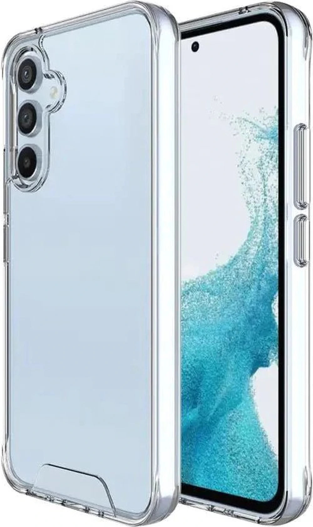 Military Grade Back Cover Siliconen Geschikt voor: Samsung Galaxy A24 Hoesje - Crystal Clear Case