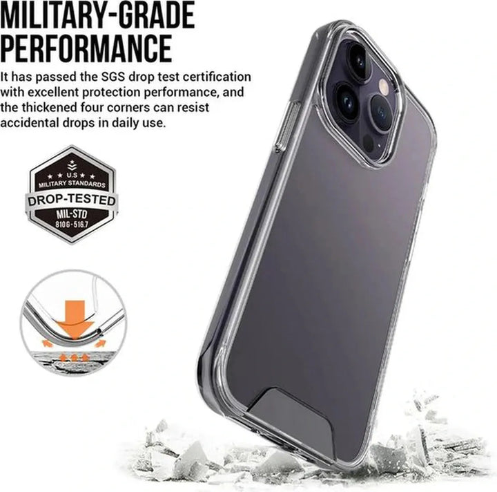 iPhone 14 Pro Max Hoesjes – Transparante TPU Siliconen Bumper – Military Grade Schokbestendig – Crystal Clear-Ilumina Benelux