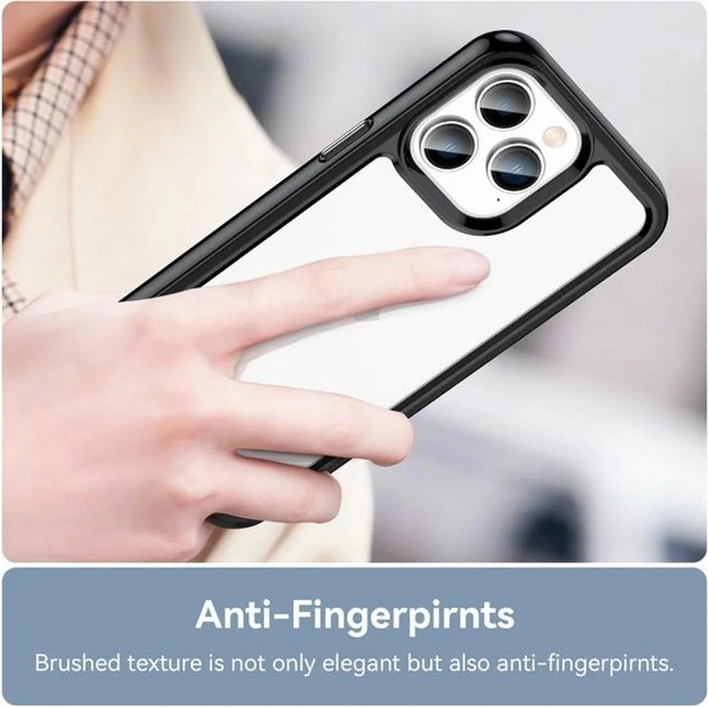 iPhone 13 Pro Max Hoesjes – Transparante Acryl Backcover – TPU Bumper – Schokbestendig – Helder-Ilumina Benelux