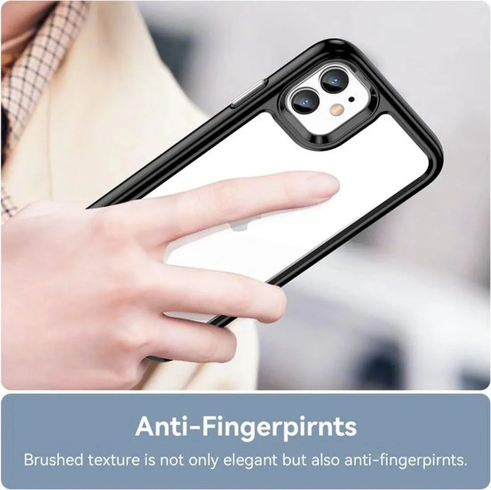 iPhone 11 Hoesjes – Hybride Backcover – Transparant Acryl – Zachte TPU Bumper – Helder-Ilumina Benelux