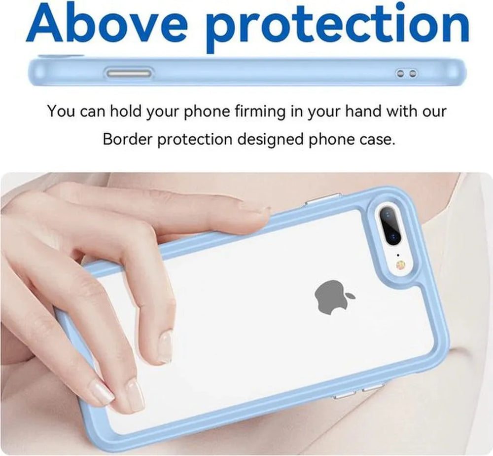 iPhone 7/8/SE 2020/2022 Hoesjes – Hybride Backcover – Helder Acryl – Zachte TPU Bumper – Transparant-Ilumina Benelux