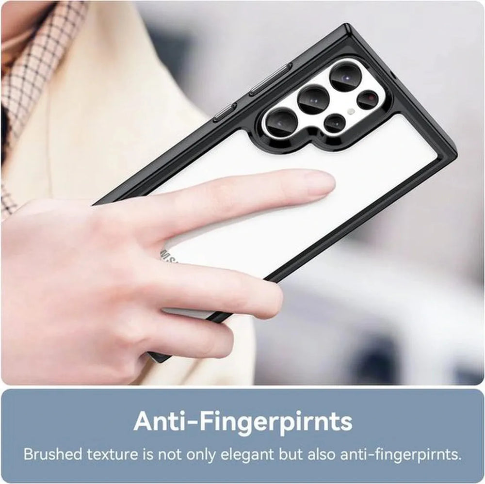 Samsung Galaxy S21 Ultra Hoesjes – Transparante Acryl Backcover – TPU Bumper – Hybride – Helder-Ilumina Benelux