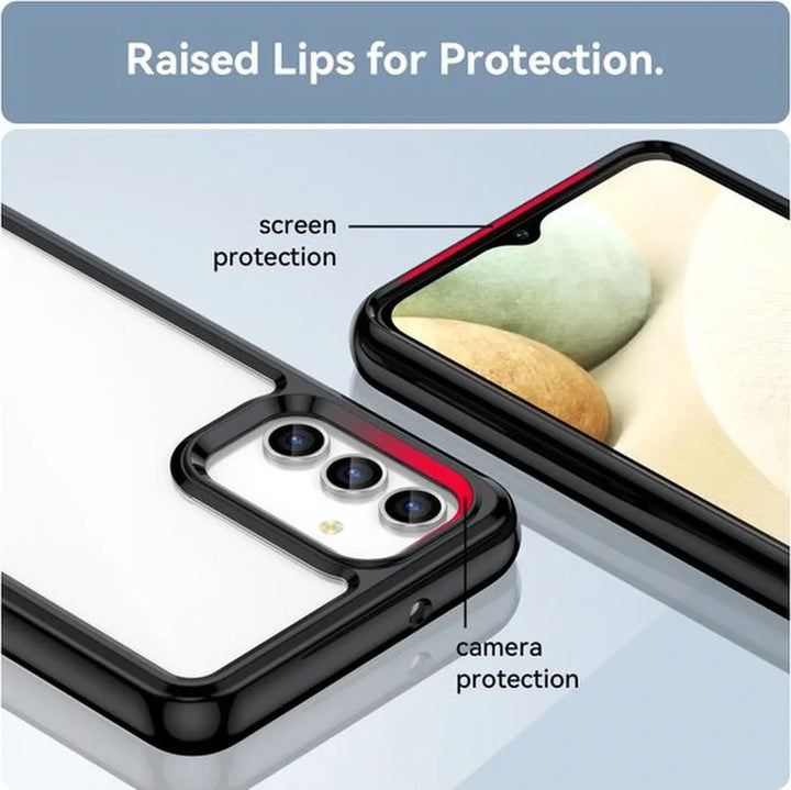 Samsung Galaxy A13 5G Hoesjes – Hybride Backcover – TPU Bumper – Harde Acryl Achterkant – Transparant-Ilumina Benelux
