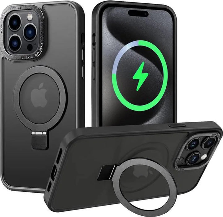 iPhone 15 Pro Max Hoesjes – Backcover – MagSafe Compatibel – Schokbestendig – Zwart-Ilumina Benelux
