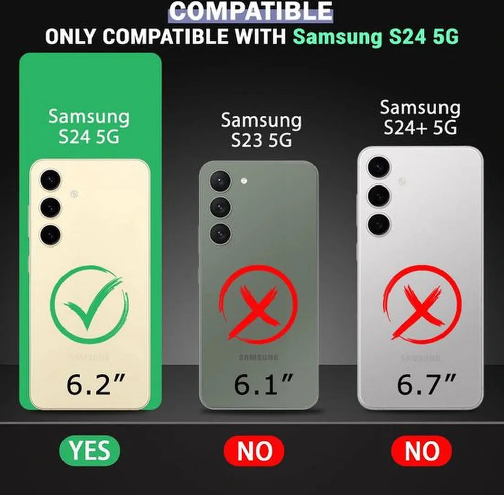 Samsung Galaxy S24 Hoesjes – Crystal Clear Backcover – Schokbestendig – Transparant-Ilumina Benelux