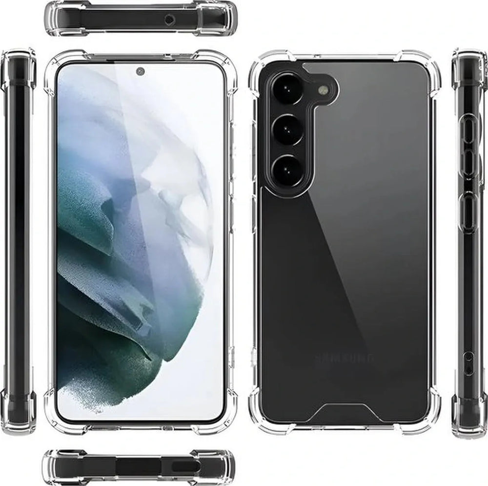 Samsung Galaxy S23 FE Hoesjes – Crystal Clear Backcover – Schokbestendig – Transparant-Ilumina Benelux