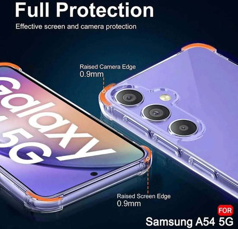 Samsung Galaxy A54 5G Hoesjes – Crystal Clear Backcover – Schokbestendig – Transparant-Ilumina Benelux