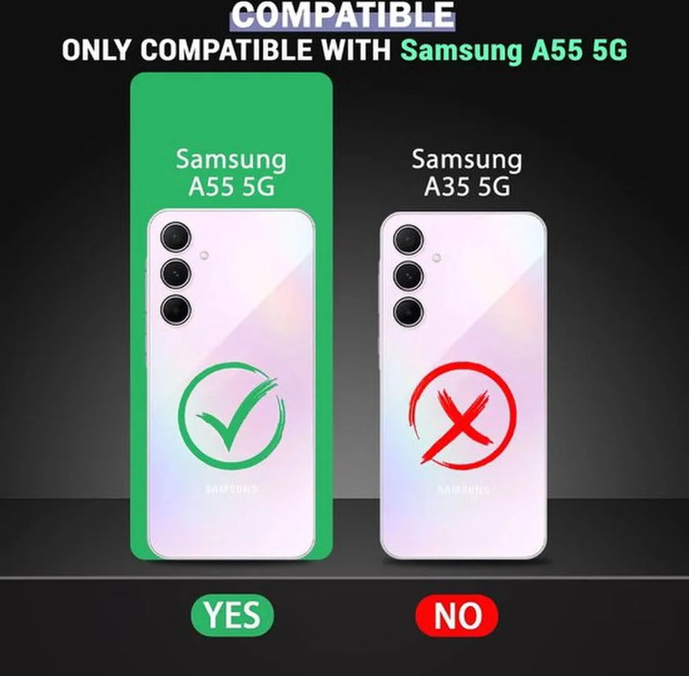 Samsung Galaxy A55 5G Hoesjes – Crystal Clear Backcover – Schokbestendig – Transparant-Ilumina Benelux