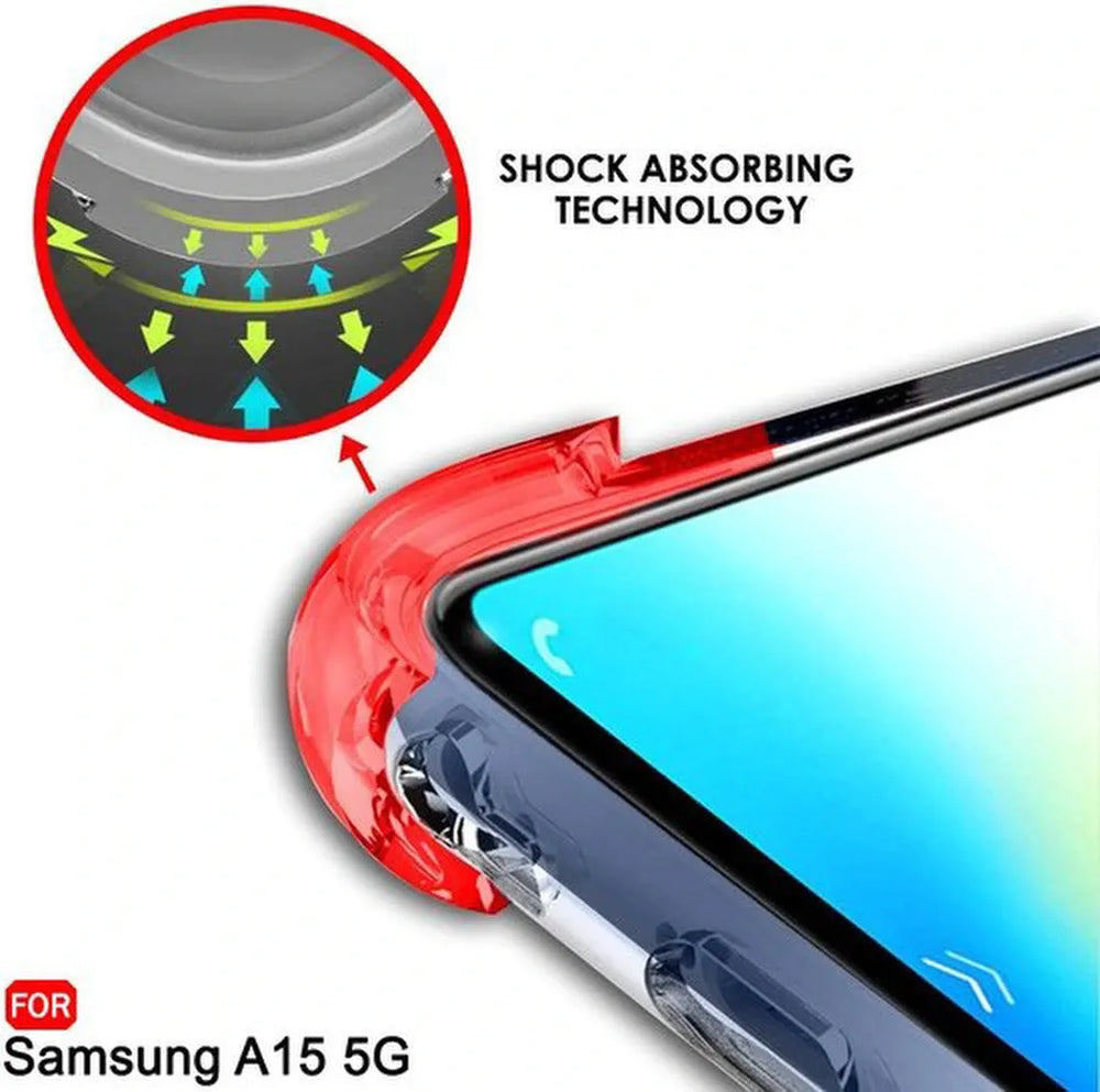 Samsung Galaxy A15 5G Hoesjes – Crystal Clear Backcover – Schokbestendig – Transparant-Ilumina Benelux