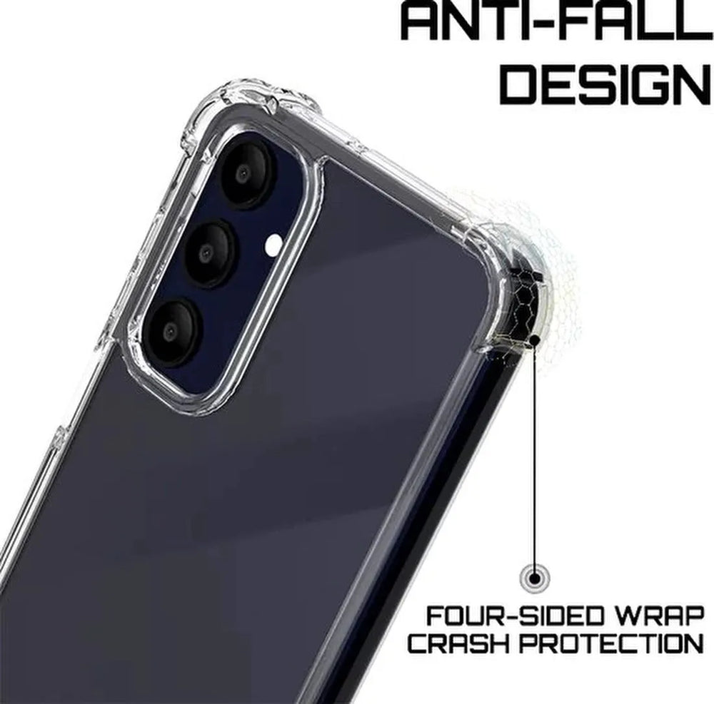 Samsung Galaxy A25 5G Hoesjes – Crystal Clear Backcover – Schokbestendig – Transparant-Ilumina Benelux