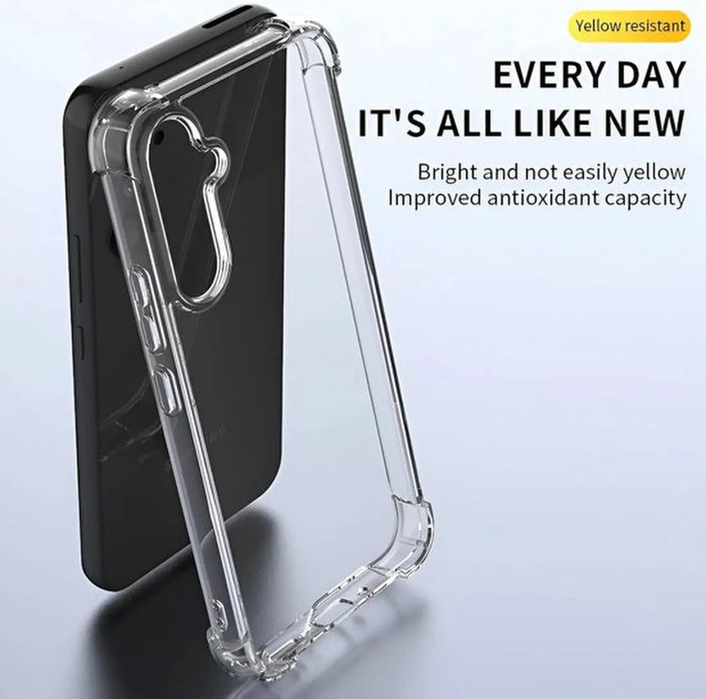 Samsung Galaxy A05s Hoesjes – Crystal Clear Backcover – Schokbestendig – Transparant-Ilumina Benelux