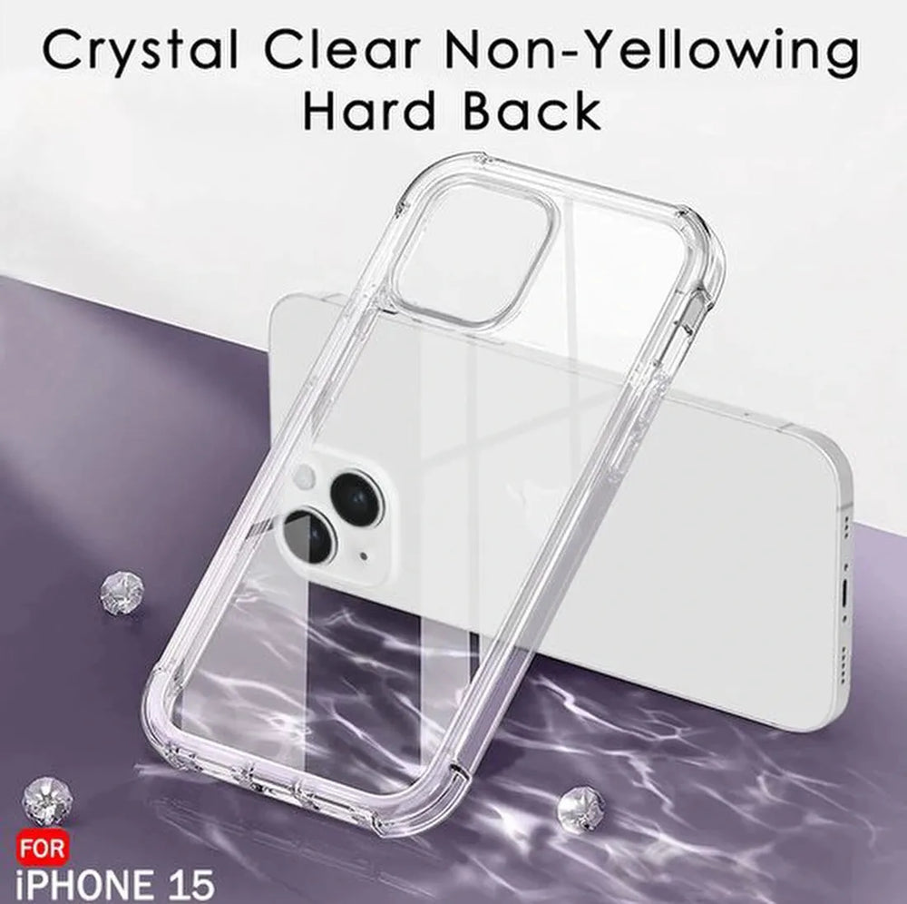 iPhone 15 Hoesjes – Crystal Clear Backcover – Schokbestendig – Transparant-Ilumina Benelux