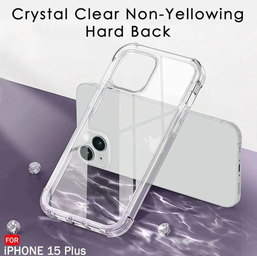iPhone 15 Plus Hoesjes – Crystal Clear Backcover – Schokbestendig – Transparant-Ilumina Benelux