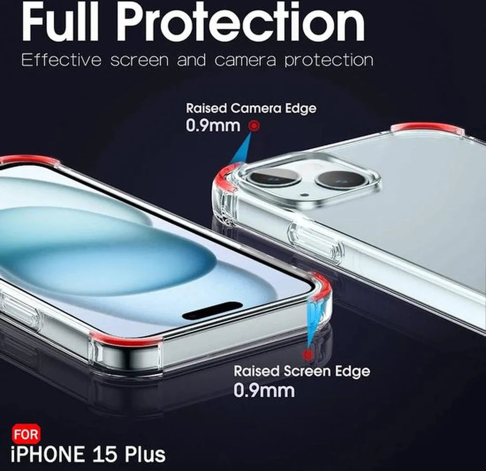 iPhone 15 Plus Hoesjes – Crystal Clear Backcover – Schokbestendig – Transparant-Ilumina Benelux