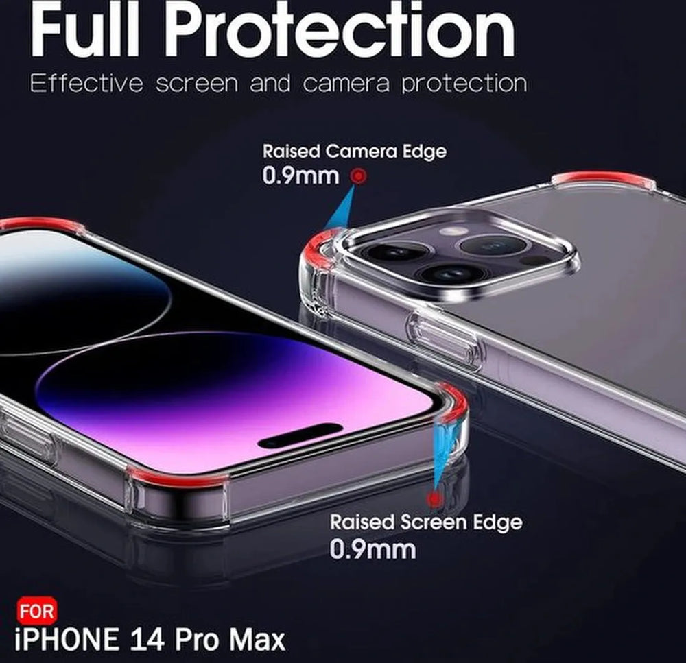 iPhone 14 Pro Max Hoesjes – Crystal Clear Backcover – Schokbestendig – Transparant-Ilumina Benelux