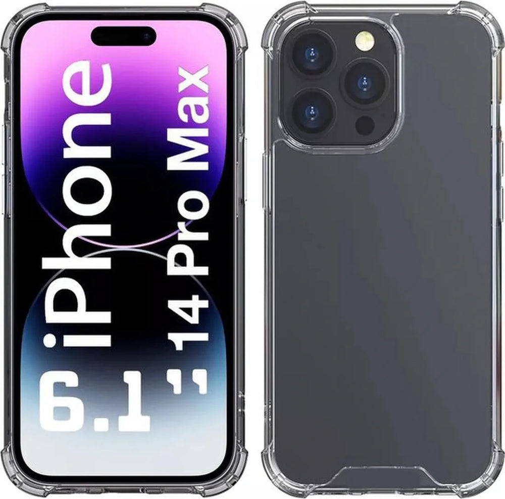 iPhone 14 Pro Max Hoesjes – Crystal Clear Backcover – Schokbestendig – Transparant-Ilumina Benelux