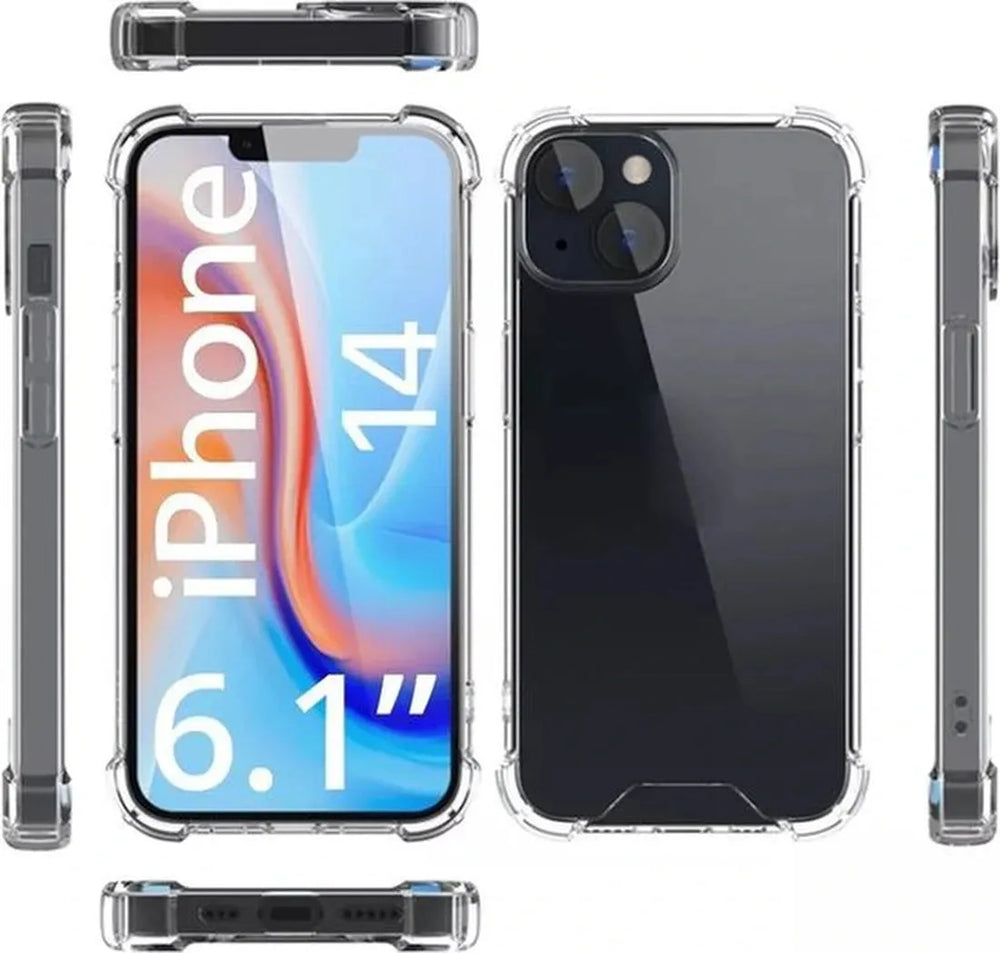 iPhone 14 Hoesjes – Crystal Clear Backcover – Schokbestendig – Transparant-Ilumina Benelux