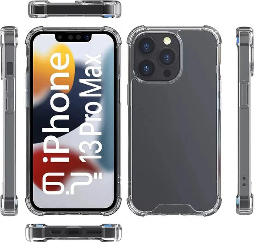 iPhone 13 Pro Max Hoesjes – Crystal Clear Backcover – Schokbestendig – Transparant-Ilumina Benelux