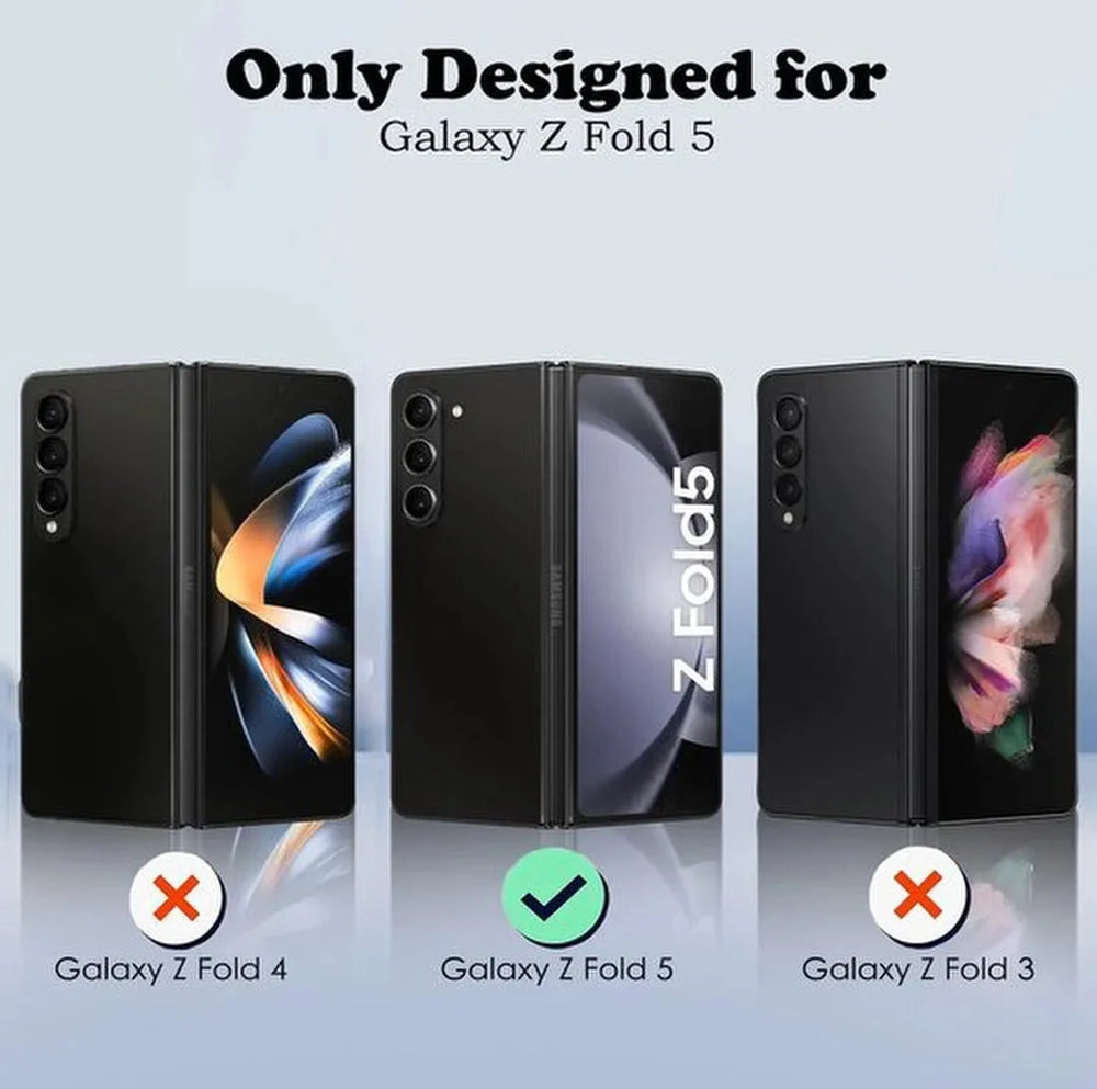 Samsung Galaxy Z Fold 5 Hoesjes – Siliconen Backcover – Schokbestendig – Transparant-Ilumina Benelux
