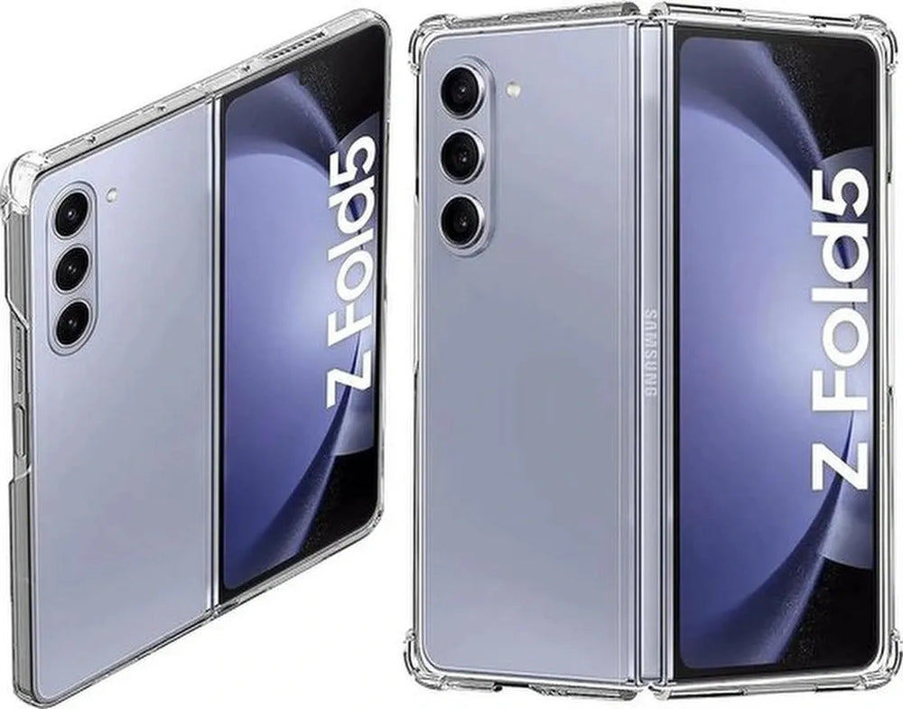 Samsung Galaxy Z Fold 5 Hoesjes – Siliconen Backcover – Schokbestendig – Transparant-Ilumina Benelux