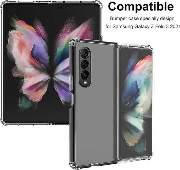 Samsung Galaxy Z Fold 3 Hoesjes – Siliconen Backcover – Schokbestendig – Transparant-Ilumina Benelux