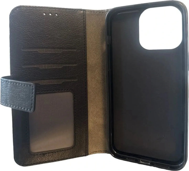 iPhone 13 Hoesjes – Portemonnee Hoes – 9 Pasjesvakken – Multi Storage Wallet – Zwart-Ilumina Benelux