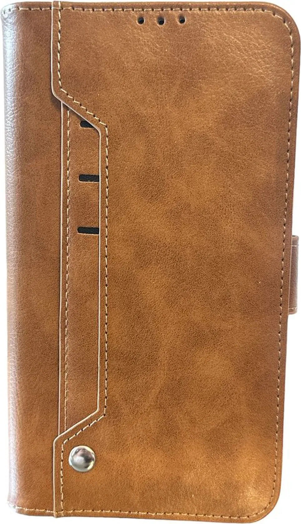 Samsung Galaxy A04 Hoesjes – Portemonnee Hoes – 9 Pasjesvakken – Multi Storage Wallet – Bruin-Ilumina Benelux