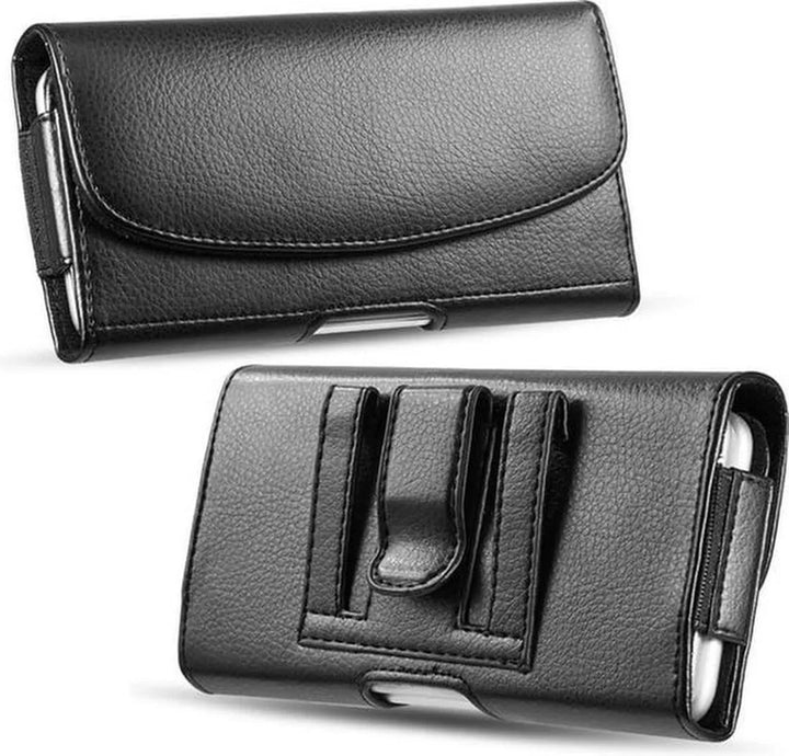 iPhone 11 Pro Hoesjes – Horizontale Holster Heuptas – Riemclip – Zwart-Ilumina Benelux