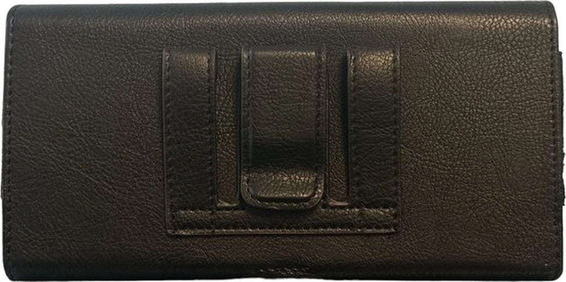 Riem holster hoes horizontale portemonnee magnetische sluiting Heuptas hoesje Geschikt voor: Samsung Galaxy A23 - zwart