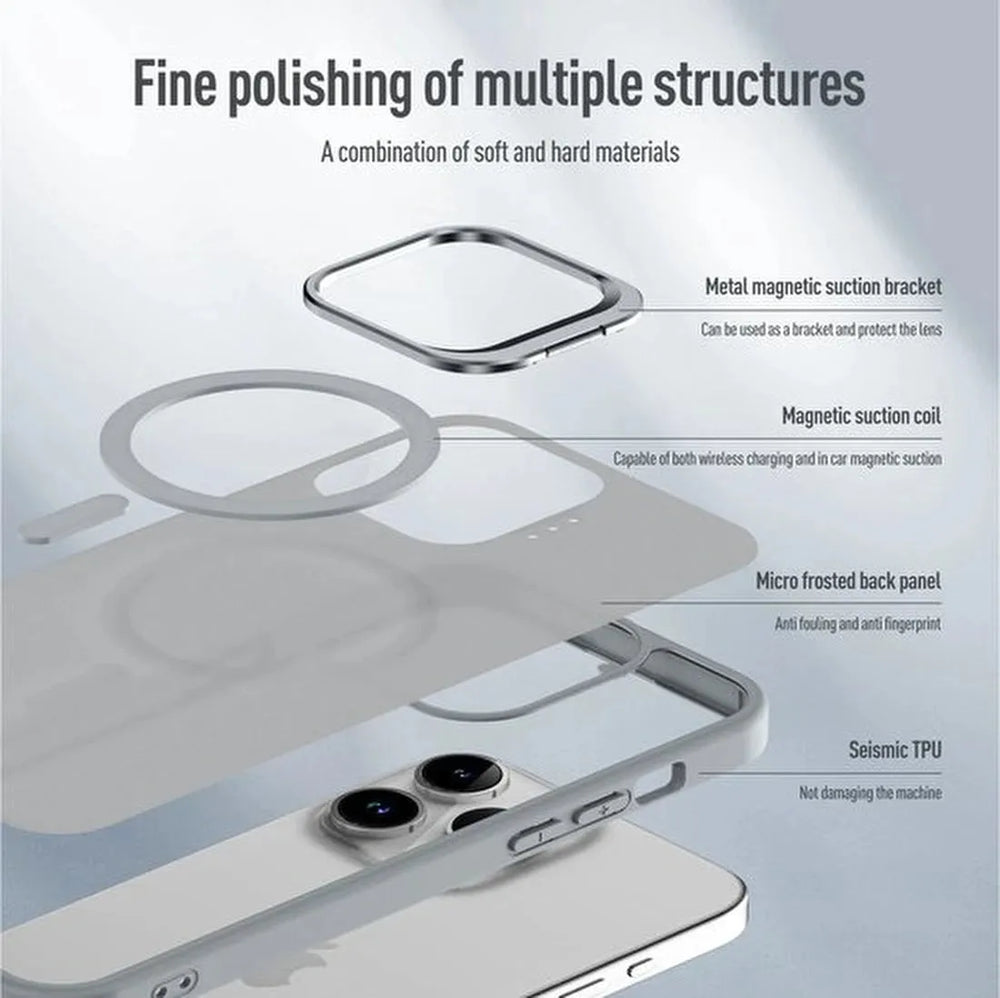 iPhone 14 Hoesjes – MagSafe Backcover – Schokbestendig – Zwart-Ilumina Benelux