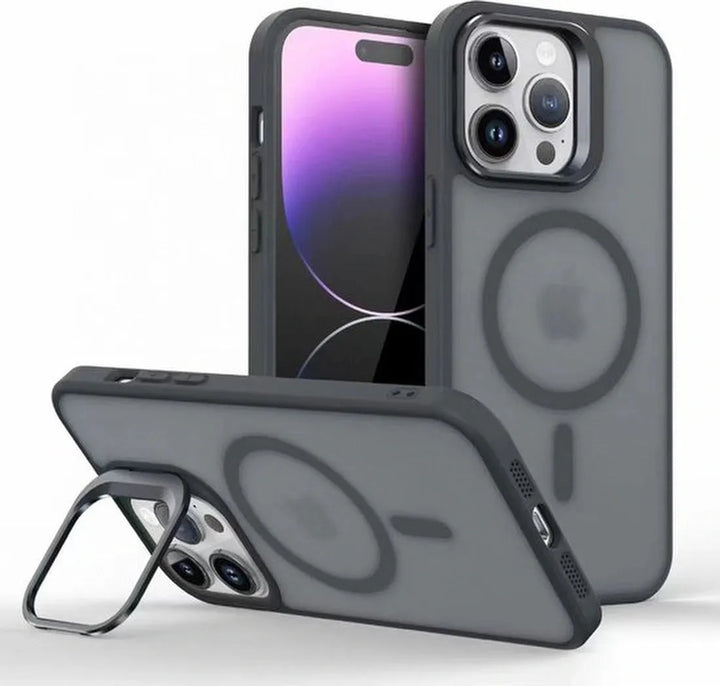 iPhone 14 Pro Hoesjes – MagSafe Backcover – Schokbestendig – Zwart-Ilumina Benelux