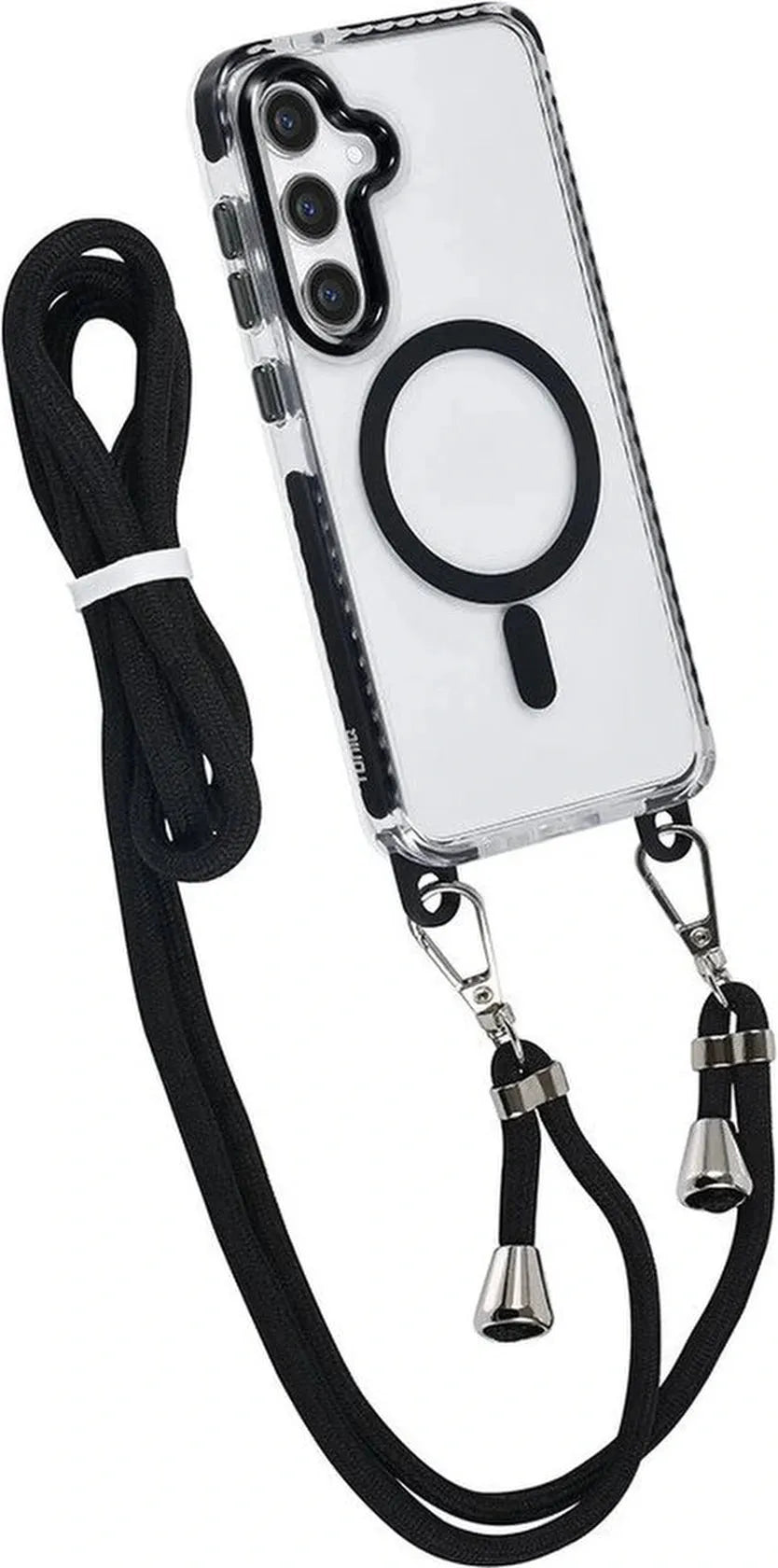 Samsung Galaxy S24 Plus Hoesjes – Backcover met Koord – Schokbestendig – Zwart-Ilumina Benelux