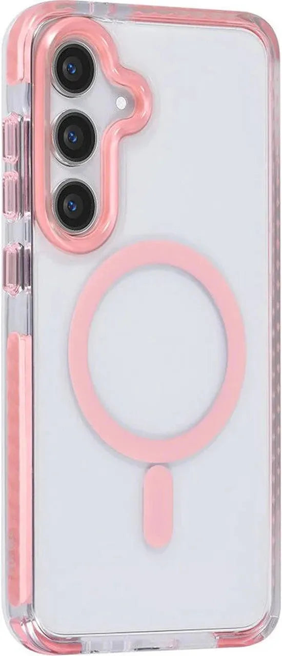 Samsung Galaxy S24 Hoesjes – Backcover met Koord – Schokbestendig – Roze-Ilumina Benelux