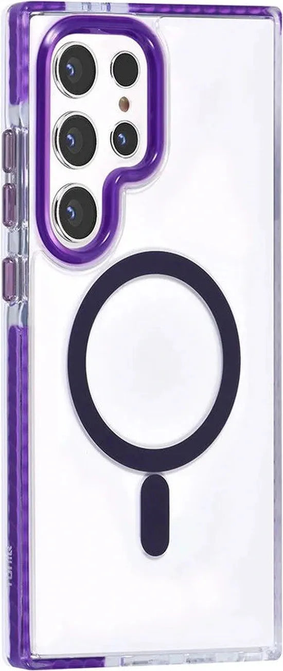 Samsung Galaxy S24 Ultra Hoesjes – Backcover met Koord – Schokbestendig – Paars-Ilumina Benelux