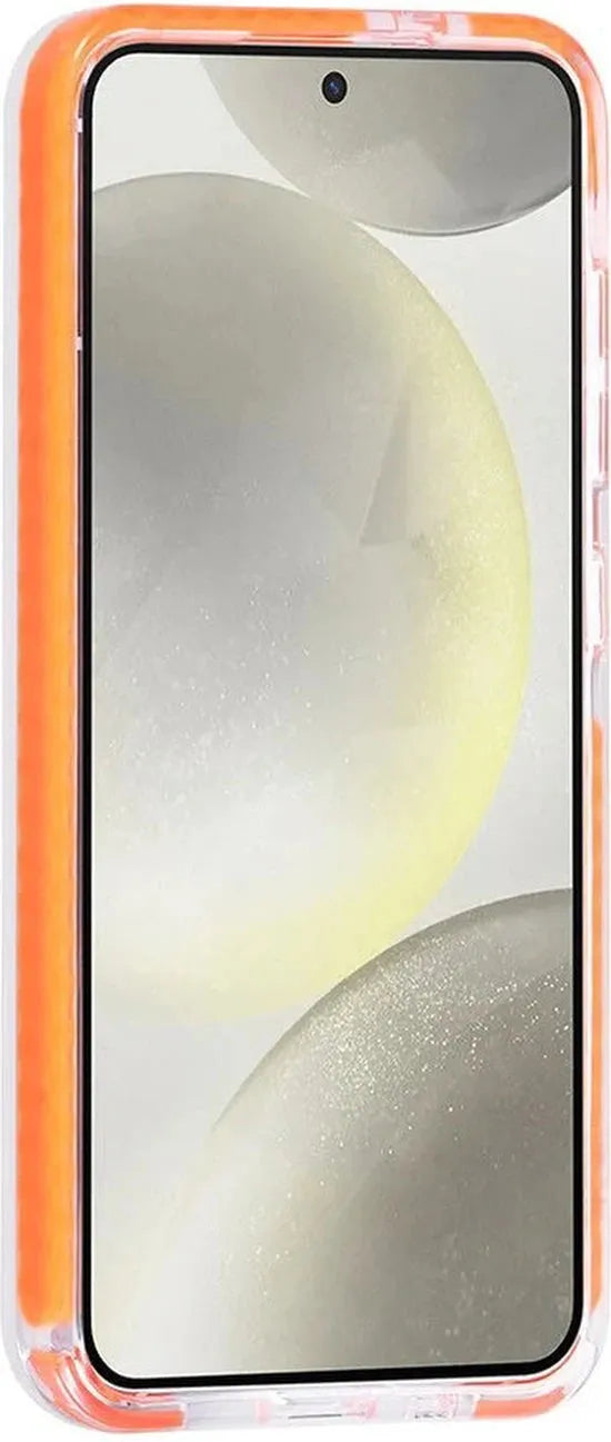 Samsung Galaxy S24 Ultra Hoesjes – Backcover met Koord – Schokbestendig – Oranje-Ilumina Benelux