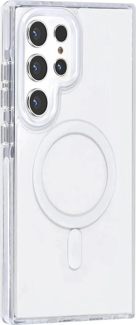 Samsung Galaxy S24 Ultra Hoesjes – Backcover Met Koord – Schokbestendig – Wit-Ilumina Benelux
