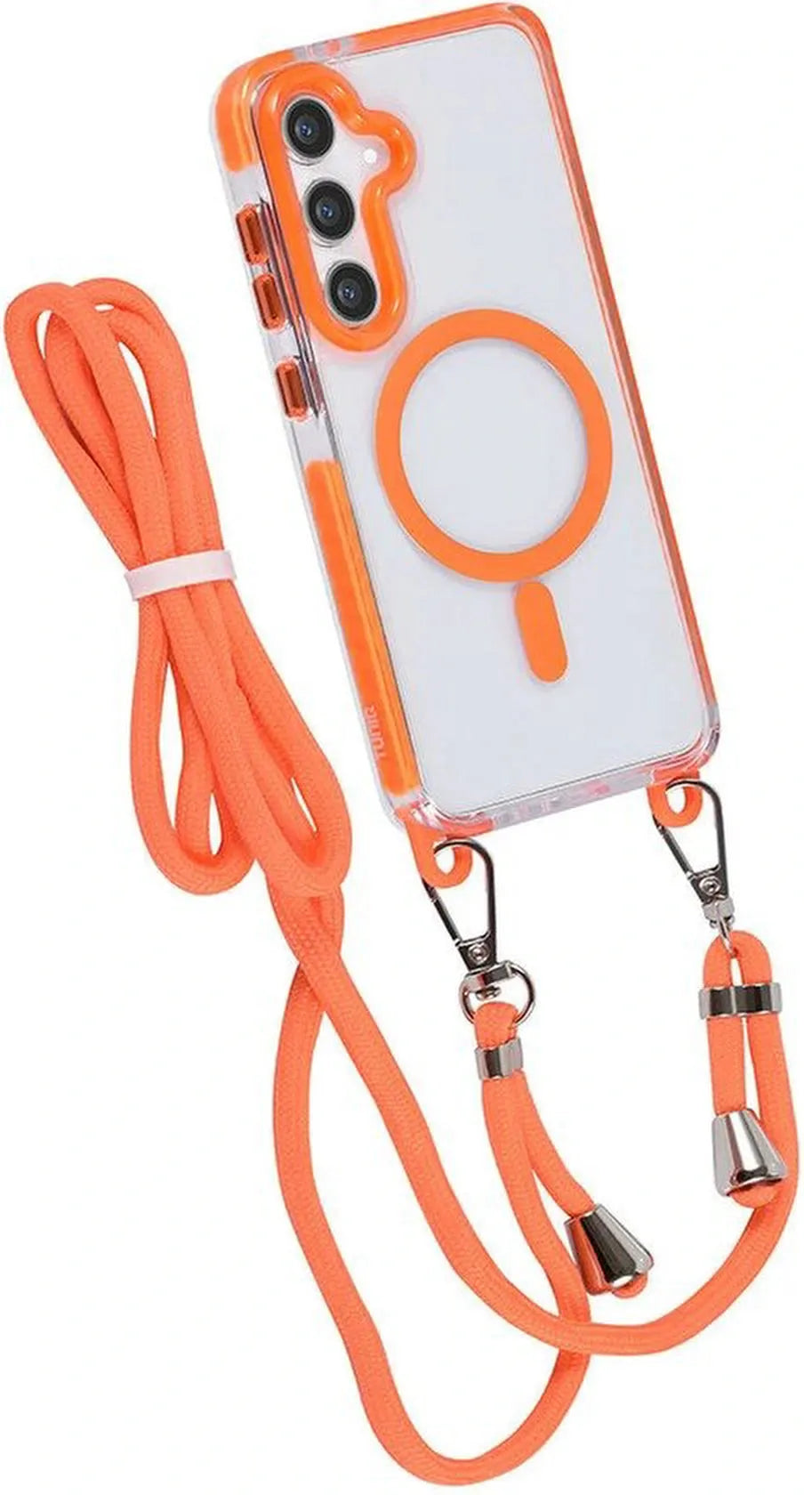 Samsung Galaxy S24 Plus Hoesjes – Backcover met Koord – Schokbestendig – Oranje-Ilumina Benelux