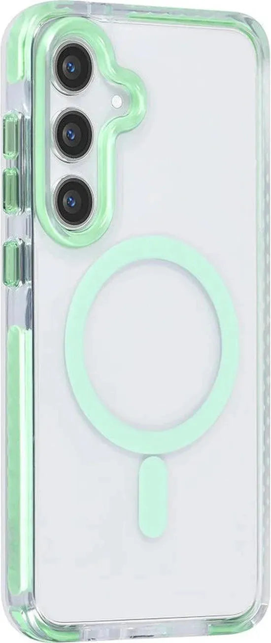 Samsung Galaxy S24 Plus Hoesjes – Backcover met Koord – Schokbestendig – Groen-Ilumina Benelux