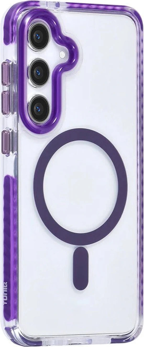 Hoes Geschikt voor: Samsung Galaxy S24 Hoesje Cover Met Koord - Paars