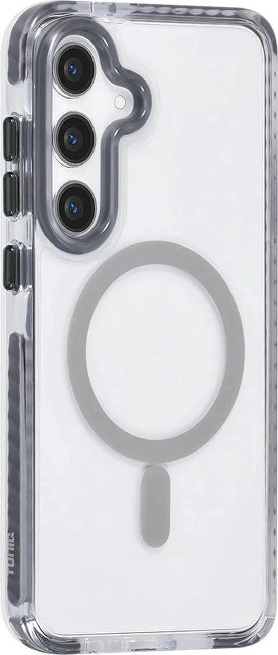 Hoes Geschikt voor: Samsung Galaxy S24 Hoesje Cover Met Koord - Grijs