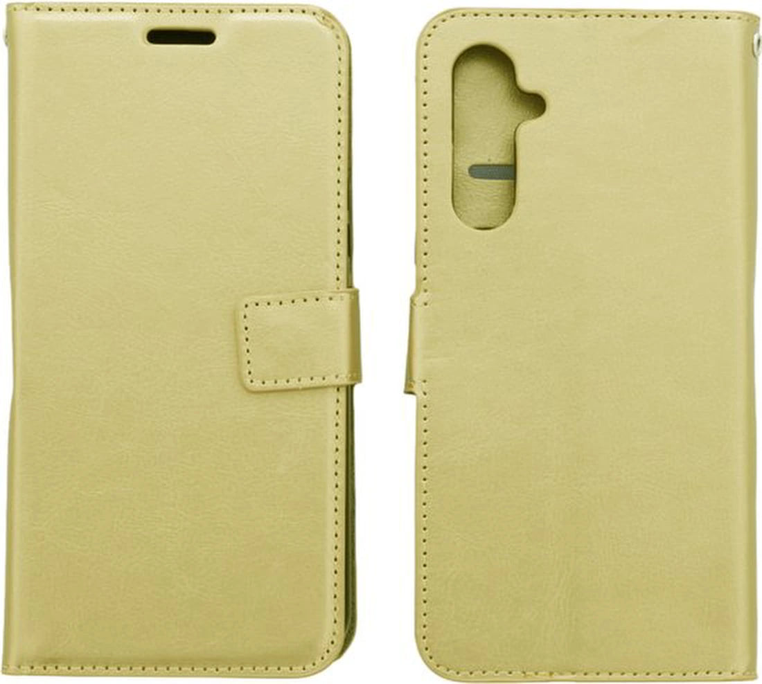Portemonnee Book Case Hoesje Geschikt voor: Samsung Galaxy A36 - Goud