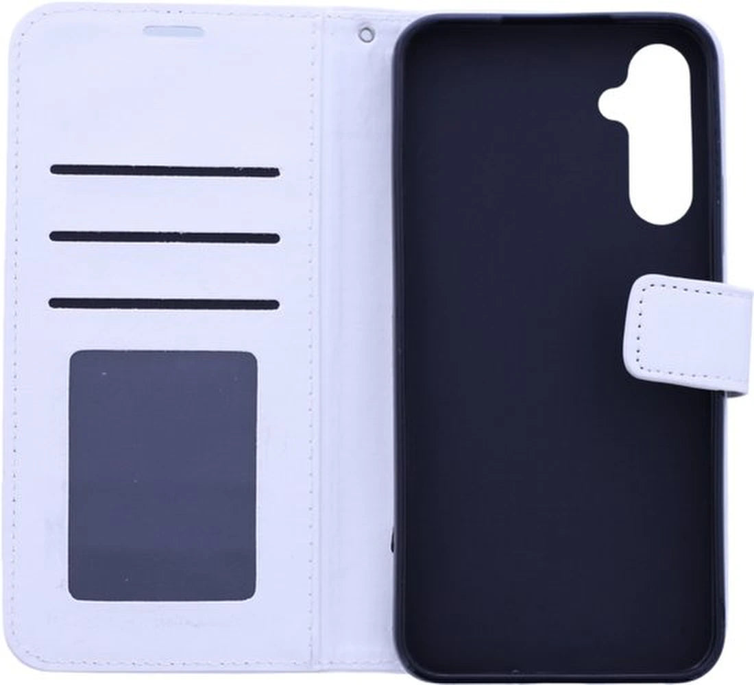 Portemonnee Book Case Hoesje Geschikt voor: Samsung Galaxy A36 - Wit