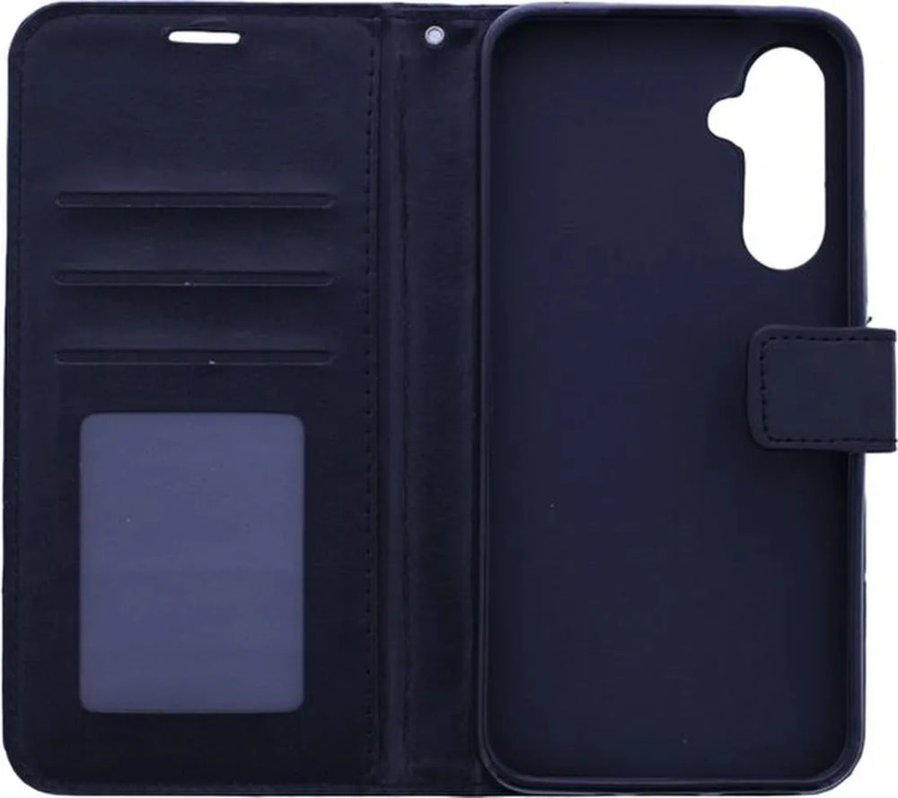 Samsung Galaxy S25 Ultra Hoesjes – Portemonnee Book Case – Pasjeshouder – Magneetsluiting – Zwart-Ilumina Benelux