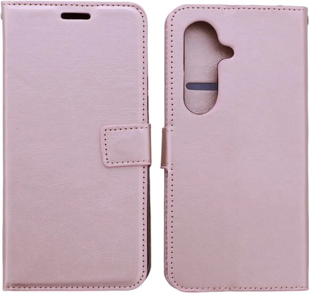 Samsung Galaxy S25 Ultra Hoesjes – Portemonnee Book Case – Pasjeshouder – Magneetsluiting – Roségoud-Ilumina Benelux