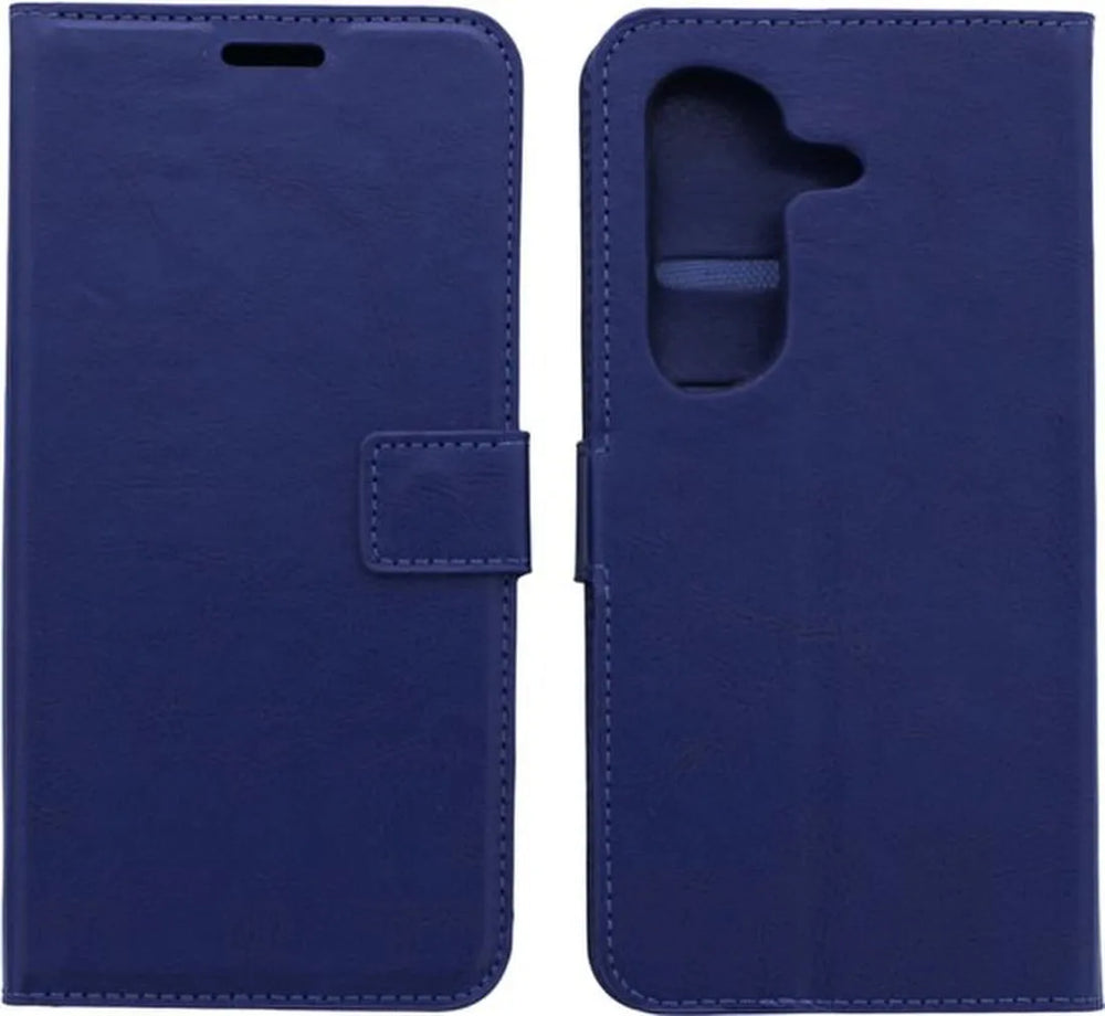 Samsung Galaxy S25 Ultra Hoesjes – Portemonnee Book Case – Pasjeshouder – Magneetsluiting – Blauw-Ilumina Benelux