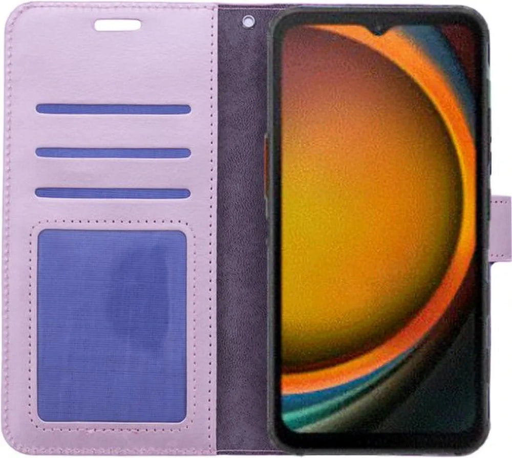 Samsung Galaxy Xcover 7 Hoesjes – Portemonnee Book Case – Pasjeshouder – Magneetsluiting – Roségoud-Ilumina Benelux
