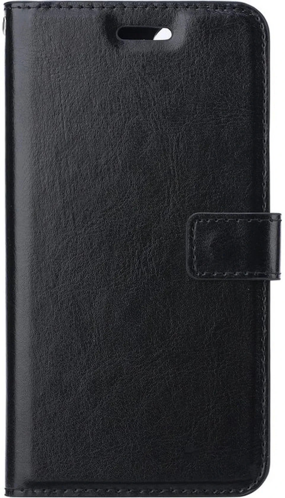 iPhone 16 Plus Hoesjes – Portemonnee Book Case – Pasjeshouder – Magneetsluiting – Zwart-Ilumina Benelux